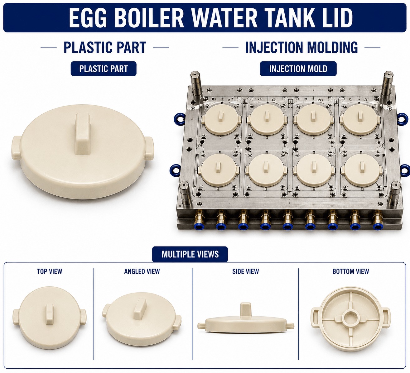 Egg Boiler Plastic Water Tank Lid Mould and Moulding Service